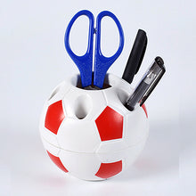 Load image into Gallery viewer, Soccer Ball Shaped Toothbrush Pen Pencil Holder Football Shape Makeup Brush Rack Holders Team Sports Gifts Desk Home Decoration