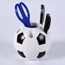 Load image into Gallery viewer, Soccer Ball Shaped Toothbrush Pen Pencil Holder Football Shape Makeup Brush Rack Holders Team Sports Gifts Desk Home Decoration