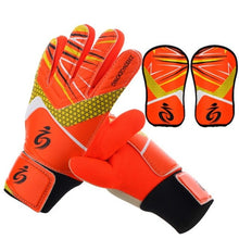 Load image into Gallery viewer, New Kids Football Soccer Goalkeeper Anti-Slip Training Gloves Breathable Gloves with Leg Guard Protector Team Sports