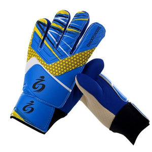 New Kids Football Soccer Goalkeeper Anti-Slip Training Gloves Breathable Gloves with Leg Guard Protector Team Sports