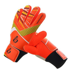 Load image into Gallery viewer, New Kids Football Soccer Goalkeeper Anti-Slip Training Gloves Breathable Gloves with Leg Guard Protector Team Sports