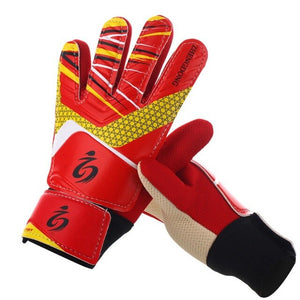 New Kids Football Soccer Goalkeeper Anti-Slip Training Gloves Breathable Gloves with Leg Guard Protector Team Sports