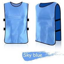 Load image into Gallery viewer, Adult/Child Football Soccer Kid Team Sports  Training Pinnies Jerseys Outdoor Quick-dry Breathable Training Bib Vest