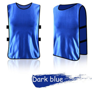 Adult/Child Football Soccer Kid Team Sports  Training Pinnies Jerseys Outdoor Quick-dry Breathable Training Bib Vest