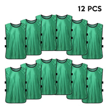 Load image into Gallery viewer, 12 PCS Team Soccer Adults  Quick Drying Football Jerseys Vest Scrimmage Practice Sports Vest Breathable Team Training Bibs