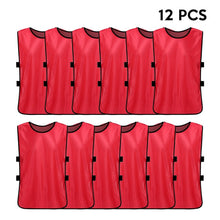 Load image into Gallery viewer, 12 PCS Team Soccer Adults  Quick Drying Football Jerseys Vest Scrimmage Practice Sports Vest Breathable Team Training Bibs