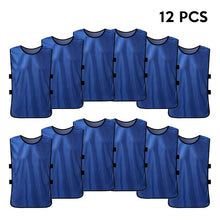 Load image into Gallery viewer, 12 PCS Team Soccer Adults  Quick Drying Football Jerseys Vest Scrimmage Practice Sports Vest Breathable Team Training Bibs