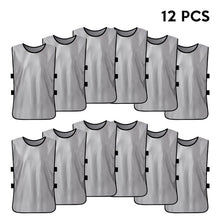 Load image into Gallery viewer, 12 PCS Team Soccer Adults  Quick Drying Football Jerseys Vest Scrimmage Practice Sports Vest Breathable Team Training Bibs