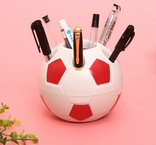 Load image into Gallery viewer, Sports Desk Decoration Rack  Soccer Ball Shaped Toothbrush Pen Team Football Gifts Home Makeup Pencil Shape Holders Brush Holder